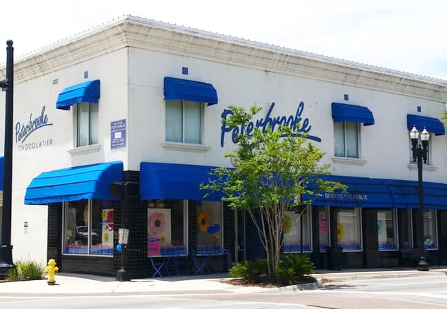 A Peterbrooke shop exterior.