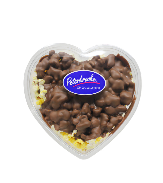 Milk Chocolate Covered Popcorn Heart