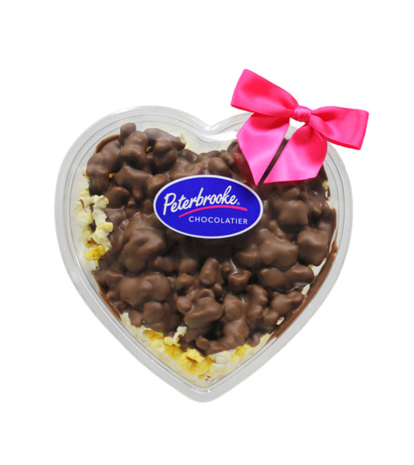 Milk Chocolate Covered Popcorn Heart