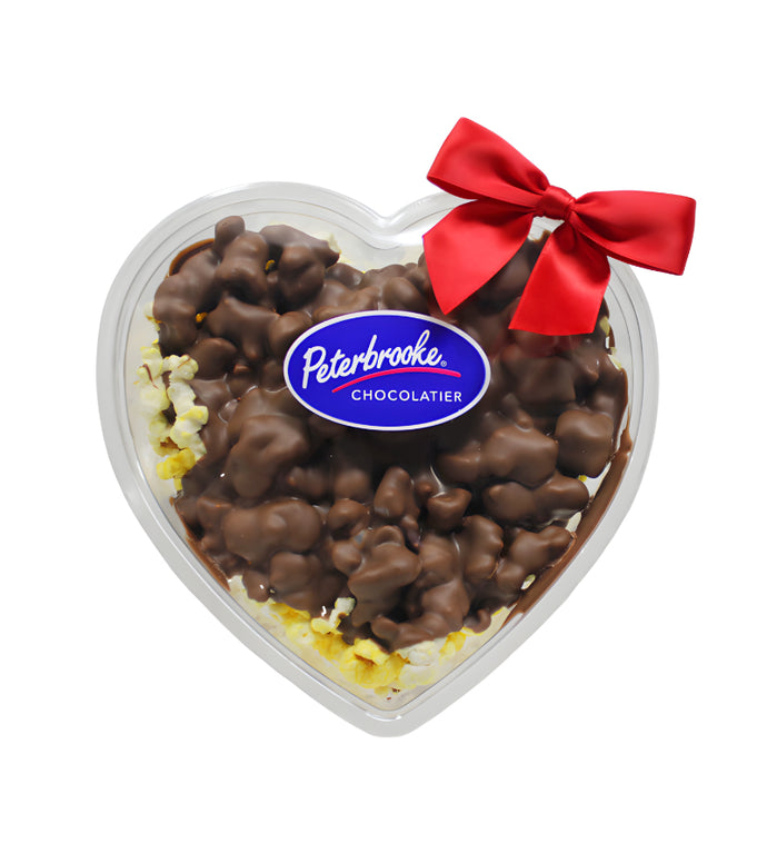 Milk Chocolate Covered Popcorn Heart