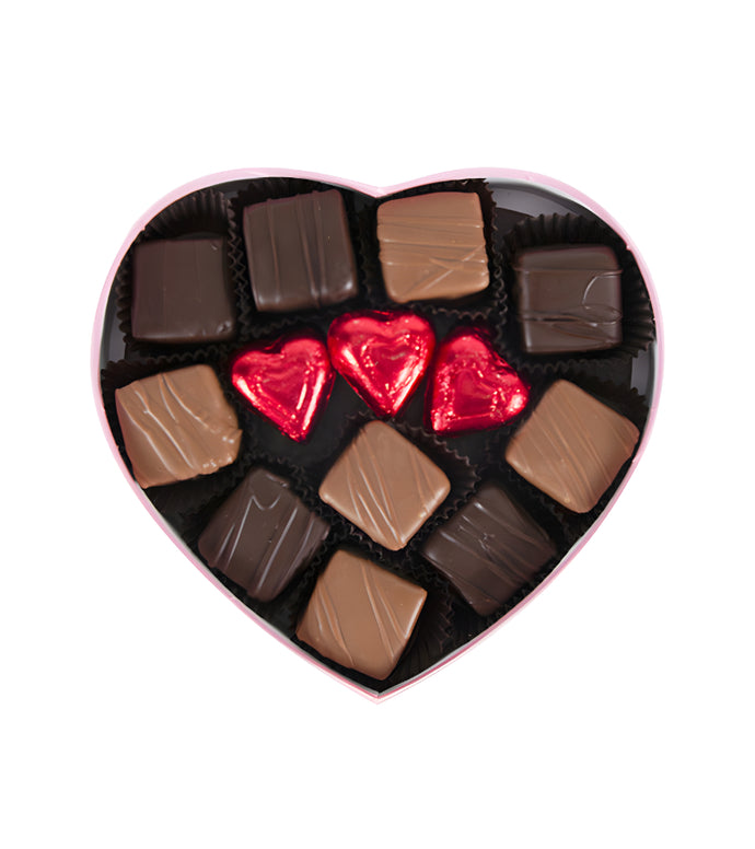 Peanut Butter Truffle Heart Box - 12 Piece