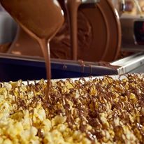 Dark Chocolate Covered Popcorn - Holiday Tin